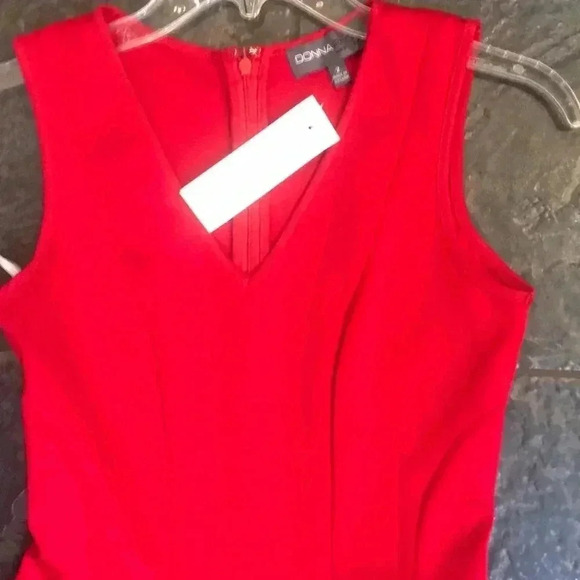 Donna Ricco NWT red dress size 2 - Picture 2 of 5